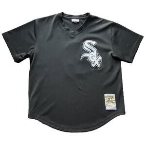 Mitchell & Ness Jersey Mens Large/44 Black Chicago White Sox Bo Jackson Batting